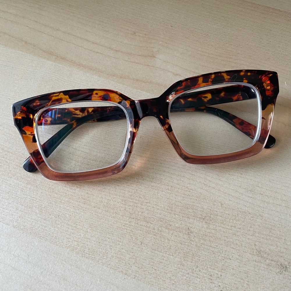 ZEELOOL Grover Frames Only Eyeglasses‎ Tortoiseshell 50-20-143 Chunky Rectangle